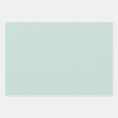 Romantische grüne Liebe Wörter Set von 3 Geschenkpapier Set (Vorderseite 3)