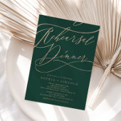 Romantische grüne Probe Einladung