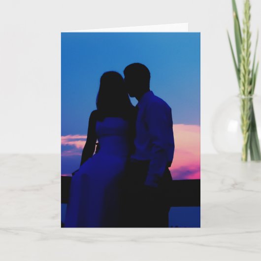 Romantische Gruß-Karte Karte (Vorderseite)