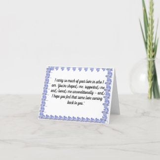 Romantische Grüße | Herzkarte für den Ehegatten Feiertagskarte