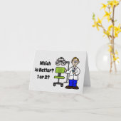 Romantische Grußkarte für Augenärzte Karte (Gelbe Blume)