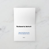 Romantische Grußkarte für Augenärzte Karte (Innenseite)