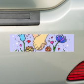 Romantische haltene Hände - Autoaufkleber (Auf Auto)