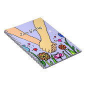 Romantische haltene Hände - Notizblock (Rechte Seite)