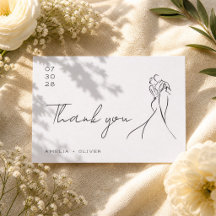 Romantische handgezeichnete moderne Hochzeit