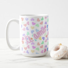 Romantische Handschrift: Amo Pastel Kaffeetasse