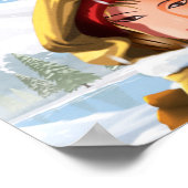 Romantische Happy Holidays Winter Liebe Poster Pap (Ecke)