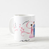 Romantische Harmonie Kaffeetasse (Vorderseite Links)
