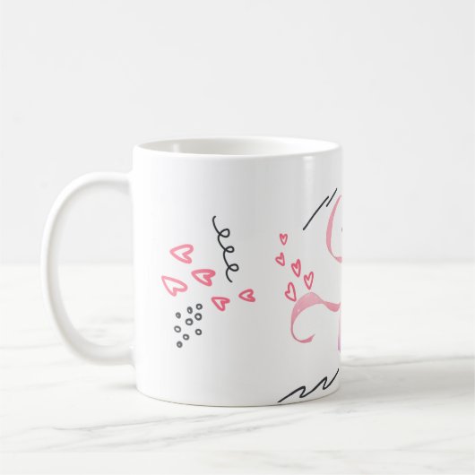 Romantische Harmonie Kaffeetasse (Links)