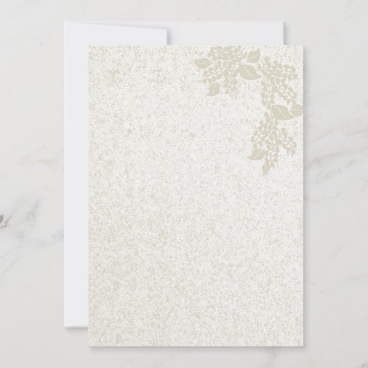 Romantische Heirat Einladung (Rückseite)