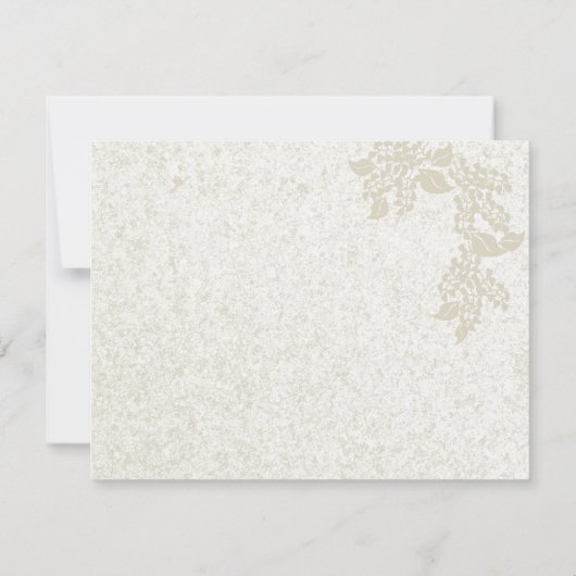 Romantische Heirat Einladung (Rückseite)