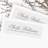 Romantische hellgraue Kalligraphieschrift