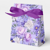 Romantische, hellviolette Blumen Geschenkschachtel (Vorderseite)