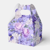 Romantische, hellviolette Blumen Geschenkschachtel (Vorderseite)