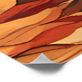 Romantische HerbstBlume Poster (Ecke)