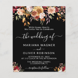 Romantische Herbstblumenhochzeit