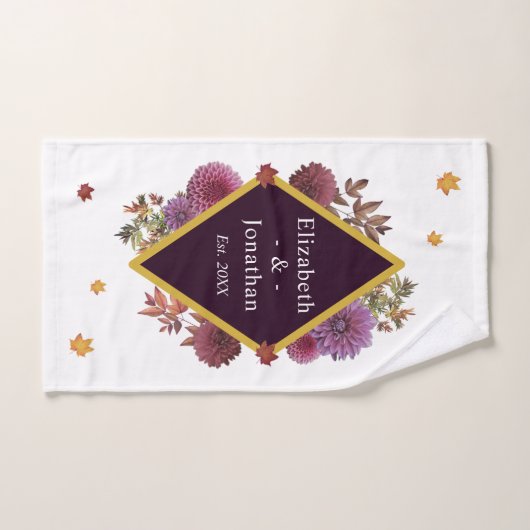Romantische Herbstdahlia Handtuch (Handtuch)