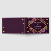 Romantische Herbstdahlia Hochzeit Gästebuch (Voll)