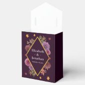 Romantische Herbstdahlia Hochzeit Geschenkschachtel (Geöffnet)