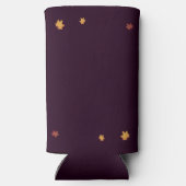 Romantische Herbstdahlia Hochzeit Selters Dosenkühler (Rückseite)