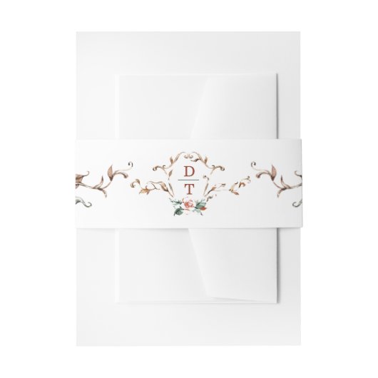 Romantische Herbsteinladung Einladungsbanderole (Vorderseite Beispiel)