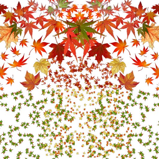 Romantische Herbstfarben Ahorn Verlasse Herbstberr Duschvorhang