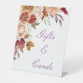 ROMANTISCHE HERBSTFARBEN BRAUTPARTY WELCOME SIGN SOCKELSCHILD