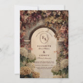 Romantische Herbsthochzeit Einladung (Vorderseite)