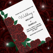 Romantische Herbsthochzeit im Freien herrliche Rot Einladung