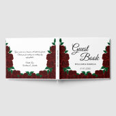 Romantische Herbsthochzeit im Freien herrliche Rot Gästebuch (Voll)