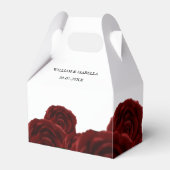Romantische Herbsthochzeit im Freien herrliche Rot Geschenkschachtel (Vorderseite)