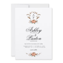 Romantische Herbstkürbis-Monogramm-Hochzeit