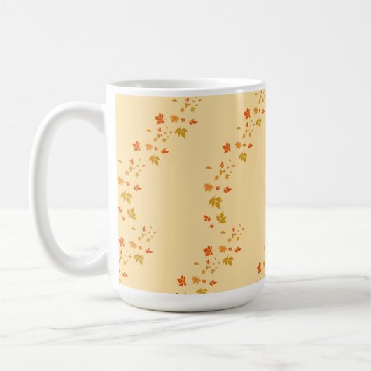 Romantische Herbstleaves Elfenbein Kaffeetasse (Links)