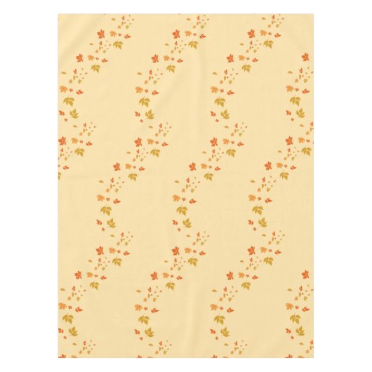 Romantische Herbstleaves Elfenbein Tischdecke (Vorderseite)