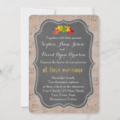 Romantische Herbstmusik - Einladung (Vorderseite)