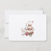 Romantische Herbstorangewürzkarten Einladung (Rückseite)