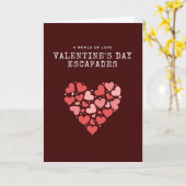 Romantische Herz-Collage zum Valentinstag Karte (Gelbe Blume)