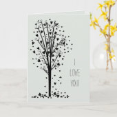 Romantische Herz-Liebe Karte (Gelbe Blume)