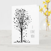 Romantische Herz-Liebe Karte (Gelbe Blume)