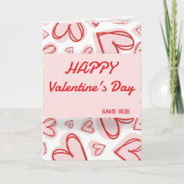 Romantische Herz-Liebeskarte – Valentinstag Feiertagskarte