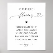 Romantische Herz-Skript-Cookie-Geschmacksrichtunge Poster (Vorne)