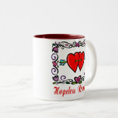 Romantische Herz-Tasse Zweifarbige Tasse (VorderseiteRechts)