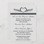 Romantische Herz-Wirbel Hochzeitsfeiern Einladung (Vorne/Hinten)