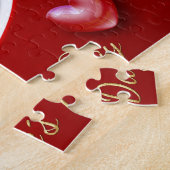 Romantische Herzen am Roten Valentinstag Puzzle (Seite)
