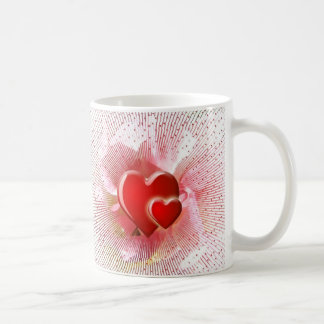 Romantische Herzen der Valentinsgrüße Kaffeetasse