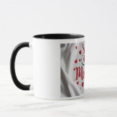 Romantische Herzen Eid Mubarak Tasse (Links)
