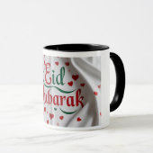Romantische Herzen Eid Mubarak Tasse (VorderseiteRechts)