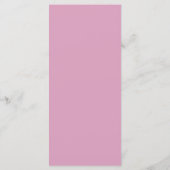 Romantische Herzen Floating Script Rosa Menü Menükarte (Rückseite)