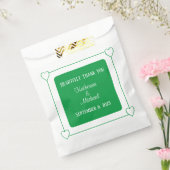Romantische Herzen Moderne Grüne Hochzeit Geschenktütchen (Versiegelt)