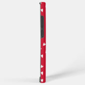 Romantische Herzen | Name der personalisierten Mon Samsung Galaxy Hülle (Rechte Seite)